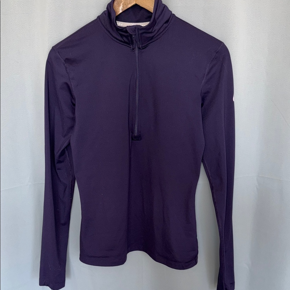 Nike Purple Dri-FIT Quarter-Zip Pullover Active Wear Athleisure Work out Size M